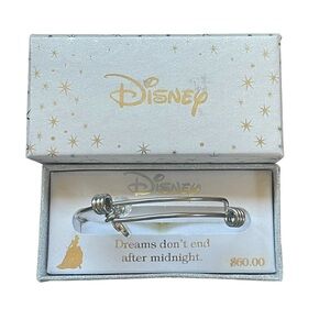 Valentine’s Day Disney Girls Cinderella Bracelet Silver Plated Stainless Steel